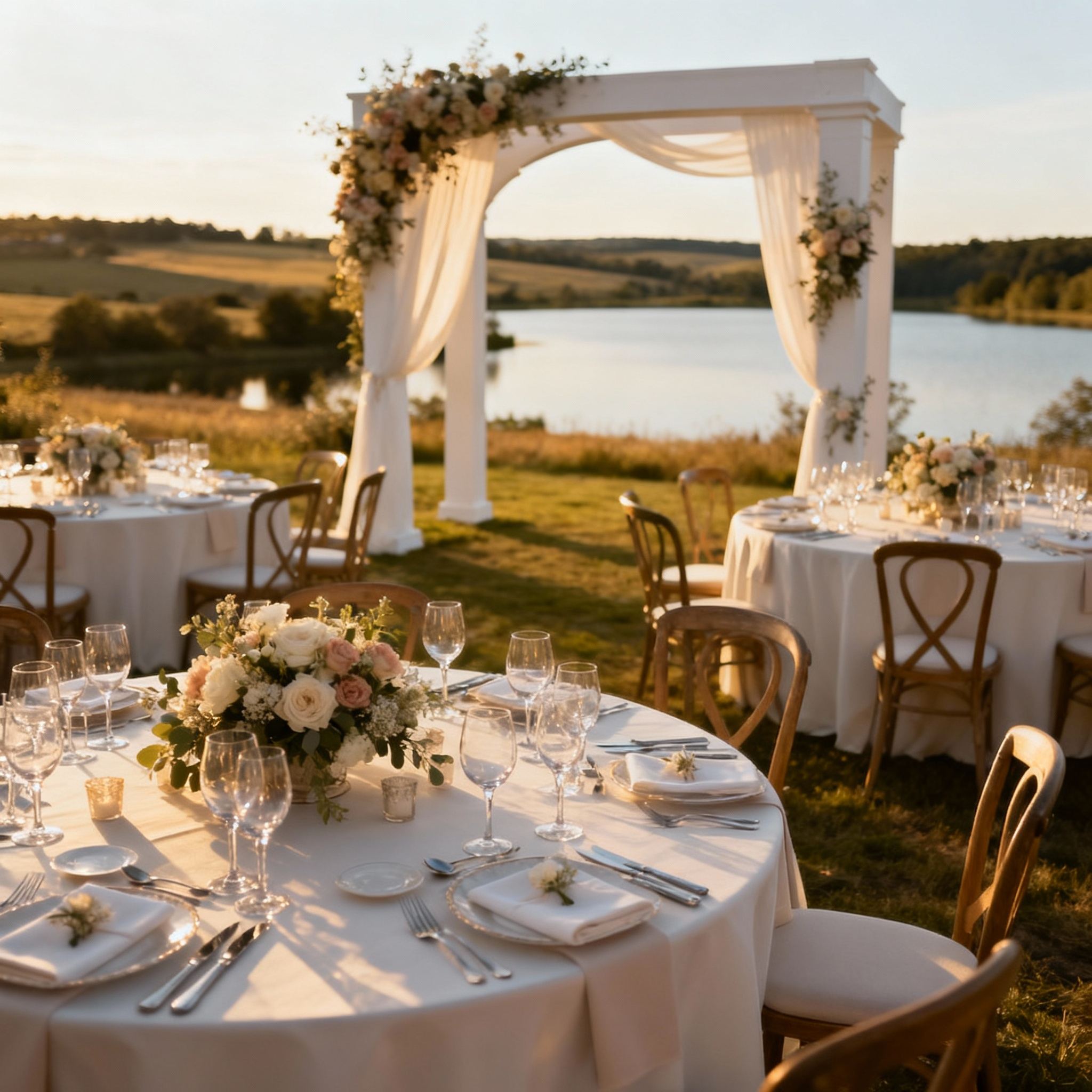 отметить свадьбу на природе